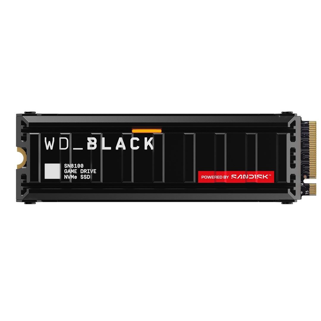 SSD WD Black SN8100 Heatsink 1 TB PCIe 5.0 x4 M.2 2280