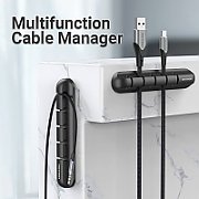 Vention 7 Ports Desktop Cable Manager Black