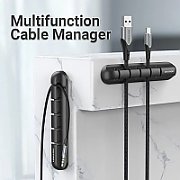 Vention 7 Ports Desktop Cable Manager Black