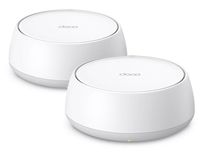 BE3600 Outdoor/Indoor Mesh Wi-Fi 7 Unit SPEED: 688 Mbps at 2.4 GHz + 2882 Mbps at 5 GHz SPEC: Internal Antennas, 2× 2.5 Gigabit Ports (WAN/LAN auto-sensing), IP65, PoE and AC Power Supply FEATURE: Deco App, Router/AP Mode, IPv6, IPTV, HomeShield (Parental Controls, Antivirus, QoS, Reports), AI Mesh