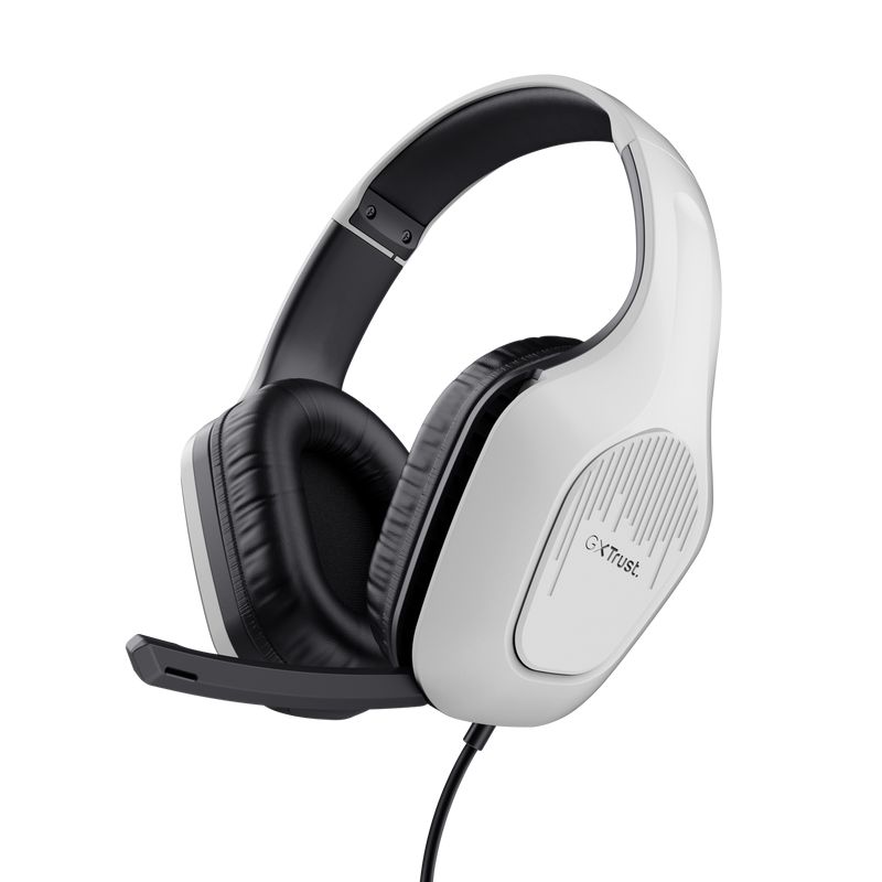 Casti gaming Trust GXT 415PS ZIROX, lungime cablu 120cm, frecventa raspuns 20 Hz, 20.000 Hz, interfata 3.5mm, sunet stereo, alb