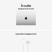 Laptop Apple MacBook Pro 14 Liquid Retina XDR, 14.2 inch 3024 x 1964 pixeli, Apple M5 10-core (10 C), 32 GB RAM, 2 TB SSD, Apple 10-core integrat, macOS, Tastatura International, Argintiu