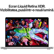Laptop Apple MacBook Pro 14 Liquid Retina XDR, 14.2 inch 3024 x 1964 pixeli, Apple M5 10-core (10 C), 32 GB RAM, 2 TB SSD, Apple 10-core integrat, macOS, Tastatura International, Argintiu