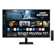 Monitor Samsung 32  LS32FM700UUXDU, Diagonal (inch): 32, Diagonal (cm): 81, Aspect ratio: 16:9, Panel: VA, Resolution: 3840x2160, Refresh Rate: 60Hz, Response time GtG: 4ms, Brightness (max): 300 cd/m², Contrast (static) : 3000:1, Viewing angle: 178/178, Color Gamut Type: NTSC, Color Gamut Coverage