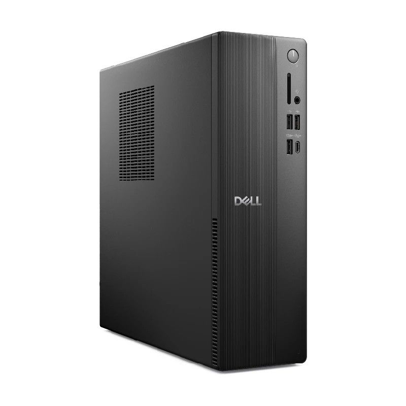 Desktop Dell Slim ECS1250, 180W Chassis, Energy Star Label, Intel(R) Core(TM)i5 14400 (20 MB cache, 10 Cores, 16 threads, up to 4.7 GHz), Intel(R) UHD Graphics 730 with shared graphics memory, 8GB, 8GBx1, DDR5, 4800MT/s, 512GB M.2 PCIe NVMe Solid State Drive, No Optical Drive, 3.0 SD Card Reader