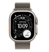 Apple Watch Ultra 3 GPS + Cellular 49mm Natural Titanium Case with Natural Titanium Milanese Loop - Medium
