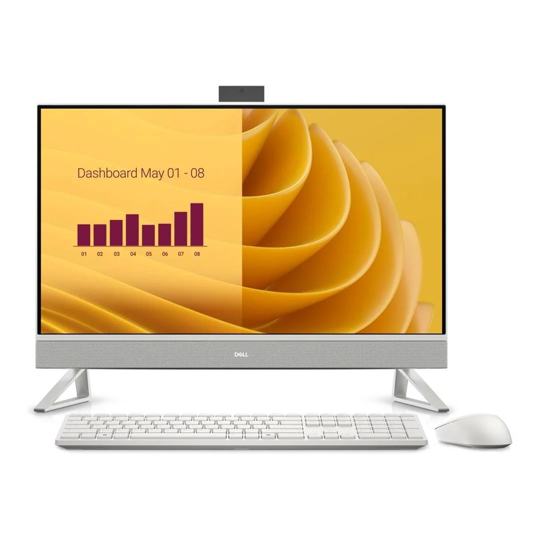 All-In-One Dell EC27250, 27 inch 1920 x 1080 Touchscreen, Intel Core 7 150U (10 C / 12 T, 1.8 GHz - 5.4 GHz, 12 MB cache), 16 GB RAM, 1 TB SSD, NVIDIA GeForce MX570A 2 GB, Windows 11 Pro