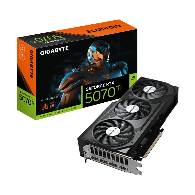 GIGA VGA 16GB RTX5070TI WF3-OC-SFF-16G 3xDP/HDMI GeForce RTX 5070 Ti WINDFORCE 3 OC SFF 16G