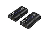 Extender HDMI pe IP =Tx+Rx= HDMI 2.0, 4K60Hz, transport semnal la max. 120m pe cablu CAT6/6A/7, 2xAlimentatoare incluse