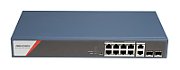 Hikvision DS-3E1512HP-SI-8P2T2F switch-uri Gestionate Gigabit Ethernet (10/100/1000) Power over Ethernet (PoE) Suport Albastru