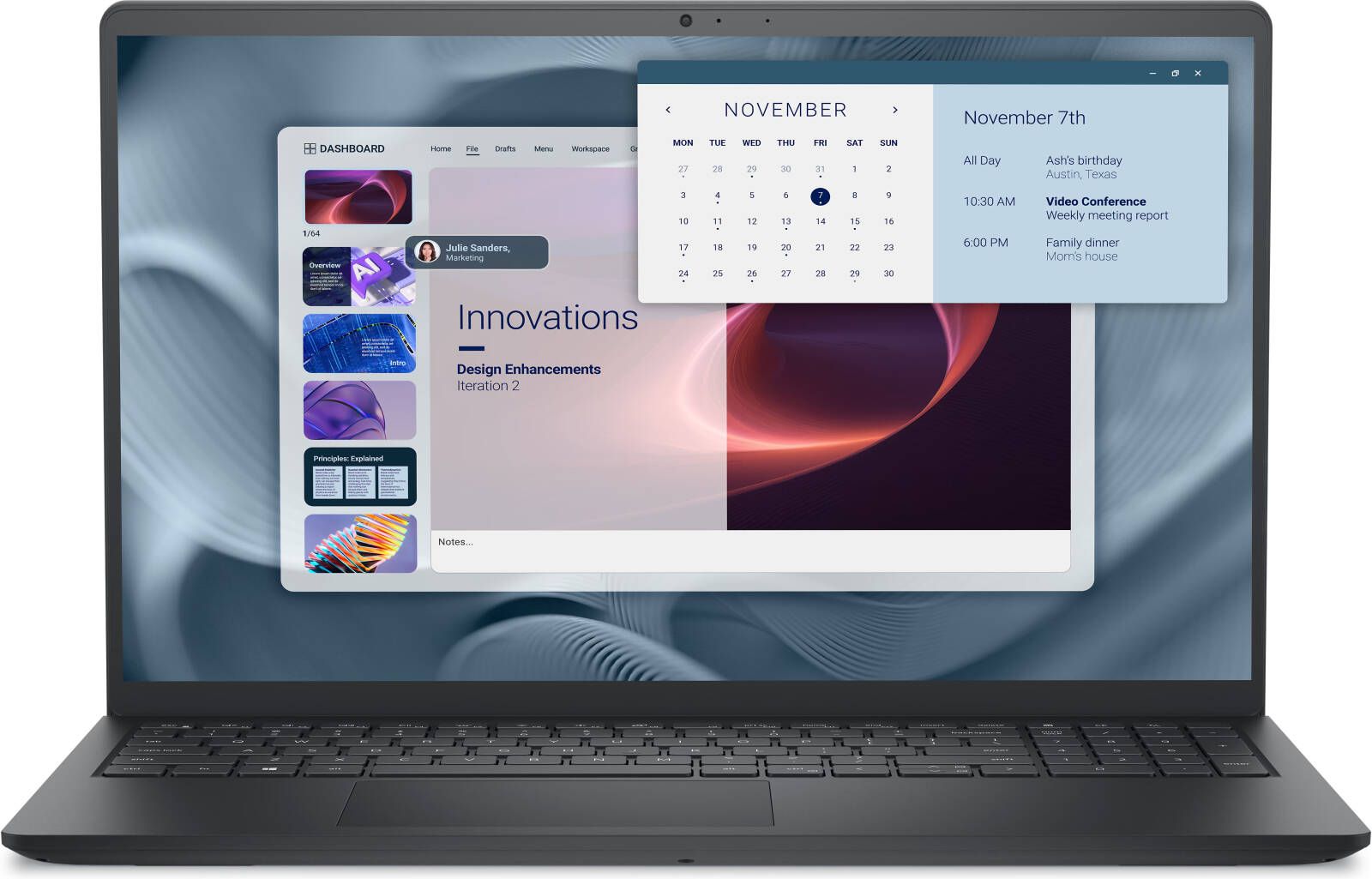 Laptop Dell Pro 15 Essential  PV15250, 15.6 inch 1920 x 1080, Intel Intel Core 3 100U (6 C / 8 T, 4.7 GHz, 10 MB cache), 8 GB DDR5-SDRAM, 512 GB SSD, Intel Intel Graphics, Windows 11 Pro