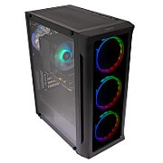Sistem Desktop PC Gaming Spacer Conqueror, Ryzen 5 9600X, 32 GB DDR5, 2 TB SSD, Radeon RX 9060 XT Challenger 8GB OC, No OS, negru,  SPACER-Conqueror-10VN  (timbru verde 7 lei) - 5949046616149.