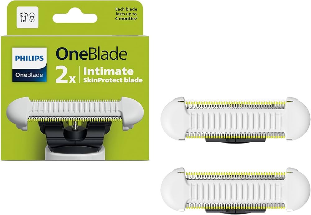 Lame de schimb PHILIPS OneBlade Intimate, unisex, 2 bucăți