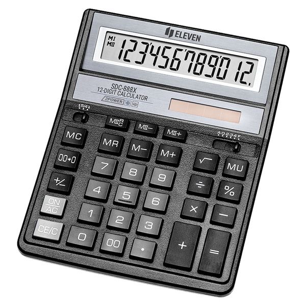 Eleven office calculator SDC-888X-BK