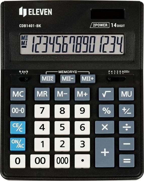 Eleven CDB1401-BK black office calculator