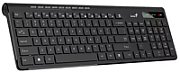 TASTATURA GENIUS wireless, multimedia, 104 taste + 12 taste multimedia, design ergonomic, Palm rest, USB, negru,  KB-123   31300021400   (timbru verde 0.8 lei)