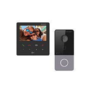 KIT VIDEOINTERFON Hikvision IP WIFI 1FAMILIE DS-KIS610-P 4MP higher resolution cu unghi vizualizare de 150° 2 locks control Multiple metode de deschidere: Card, Bluetooth, Hik-Connect, indoor station Inregistrare si playback prin indoor station sau door station Standard PoE power supply Include