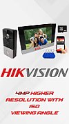 KIT VIDEOINTERFON Hikvision IP WIFI 1FAMILIE DS-KIS610-P 4MP higher resolution cu unghi vizualizare de 150° 2 locks control Multiple metode de deschidere: Card, Bluetooth, Hik-Connect, indoor station Inregistrare si playback prin indoor station sau door station Standard PoE power supply Include