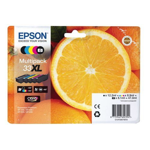 Epson Oranges Multipack 5-colours 33XL Claria Premium Ink