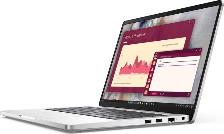 Laptop Dell Pro 14 PC14250, 14 inch 1920 x 1200, Intel 255U (12 C / 14 T, 2.4 GHz - 5.2 GHz, 12 MB cache), 16 GB DDR5, 512 GB SSD, Intel Intel UHD Graphics, Windows 11 Pro, Tastatura Germana