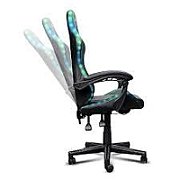 Scaun gaming Trust GXT 704 Roniq RGB, 5 roti, gas lift clasa 3, ajustabil pe inaltime, material PU leather, greutate maxima suportat 110 kg, negru