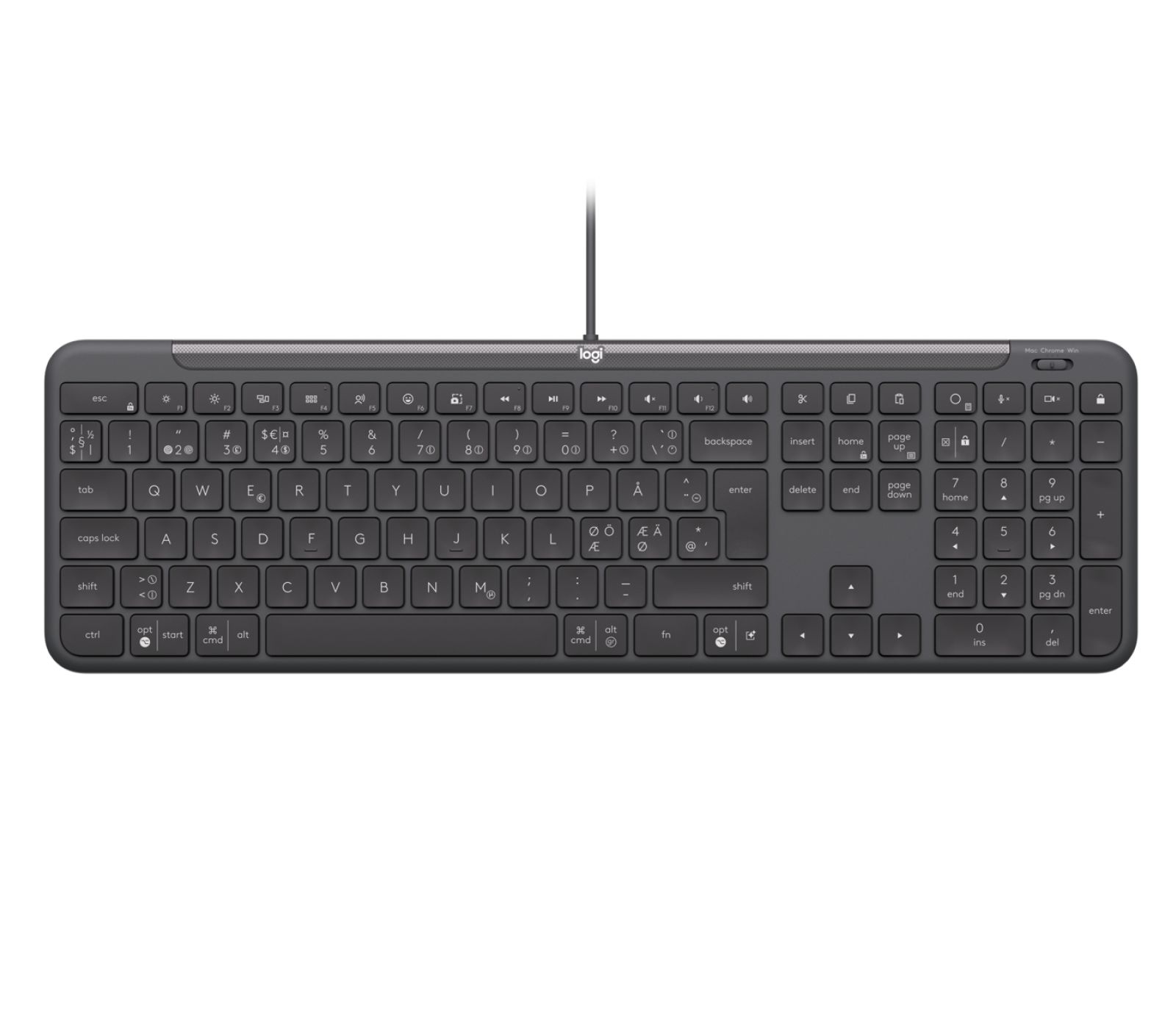 Logitech Tastatură Cablată K620 pentru Afaceri - Grafit - FRA