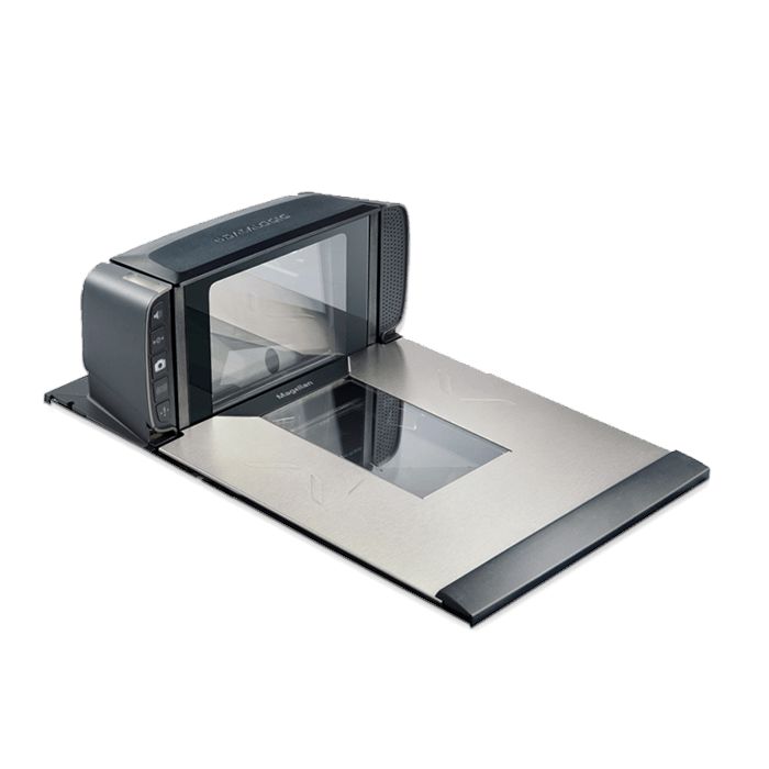 Platter, Scanner/Scale, Medium, Sapphire Glass, Flip Up Produce Rail, with Scale Sentry, Mgl 9400i