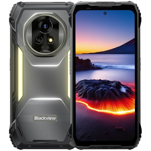 Blackview XPLORE 2 Projector Rugged phone 5G 6.73-inch AMOLED 3200x1440 120Hz+projector 100-inch 100lm 12+256Gb MTK Dimensity 8300 Oca-core 3.35Ghz Cam 50+50+20MP Night vision 20000mAh MIL-STD Android 15 Black