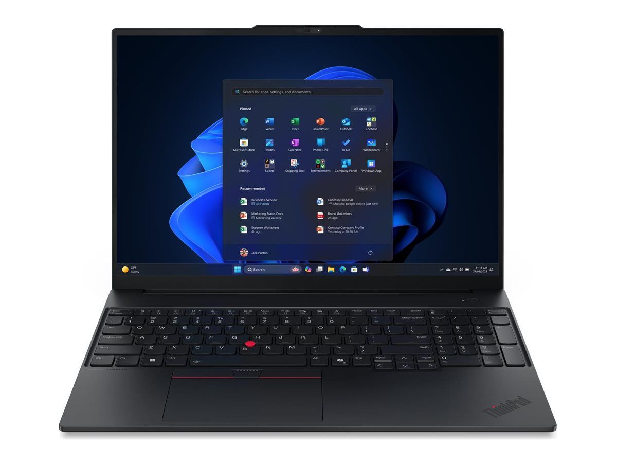 Laptop Lenovo ThinkPad E16 Gen 3 21SR000PGE, 16 inch 1920 x 1200, Intel 225U (12 C / 14 T, 1.5 GHz - 4.8 GHz, 24 MB cache, 28 W), 16 GB DDR5, 512 GB SSD, Intel Graphics, Windows 11 Pro