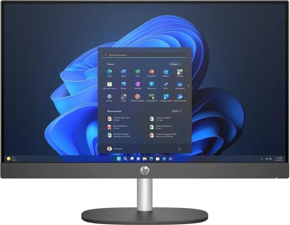 All-In-One HP ProOne 240 G10, 23.8 inch 1920 x 1080, Intel Core I3 N300 (8 C / 8 T, 3.8 GHz, 6 MB cache), 16 GB RAM, 512 GB SSD, Intel Graphics, Windows 11 Pro