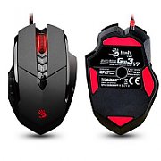 MOUSE A4tech,  Bloody V7M , gaming, cu fir, USB, optic, 3200 dpi, butoane/scroll 8/1, iluminare, butoane programabile, negru,  V7M  (include TV 0.15 lei)