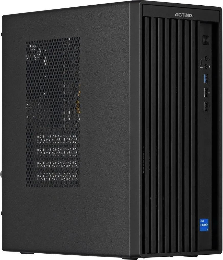 Desktop PC Actina KOMAAAPIM0357, Intel Core Ultra 5 - 225 (10 C / 10 T, 2.7 GHz - 4.9 GHz, 20 MB cache), 16 GB RAM, 500 GB SSD, Fara unitate optica, Intel Graphics, 350 W, Windows 11 Home
