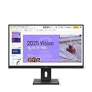 Monitor  LenovoThinkVision E27Q-40 27 IPS, QHD (2560x1440), 16:9, Brightness: 350 cd/m², Contrast ratio: 1500:1, Response time: 4ms GtG (Extreme mode) / 6ms GtG (Typical mode), Dot / Pixel Per Inch: 109 dpi, Color Gamut: 99% sRGB, View angle: 178° / 178°, Stand: Tilt, Swivel, Pivot, Height Adjust