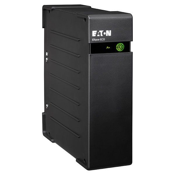 UPS Eaton EL800USBDIN, 800 VA, 500 W, cu management, off-line, 4x Schuko, 1x C14, 1x USB, 12V 9Ah Sealed Lead-acid, LED, Tower, Negru