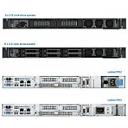 Server DELL PowerEdge R260, Rack 1U, Intel Xeon E-2414 (4 C / 4 T, 2.60 GHz - 4.50 GHz, 12 MB cache, 55 W), 32 GB DDR5 ECC, 1 x 2 TB HDD + 2 x 480 GB SSD, DELL PERC H355, 700 W