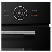Cuptor incorporabil Heinner HBO-M7210GCDRC-GBK, multifunctional, Clasa energetica A+, Capacitate 72 L, Timer digital, Display touch,  Autocuratare catalitica, 10 Functii, Functie pizza, Gatire asistata de ventilatie, Grill, Functie dezghetare, Lumina cuptor, Blocare acces copii, Geam dublu