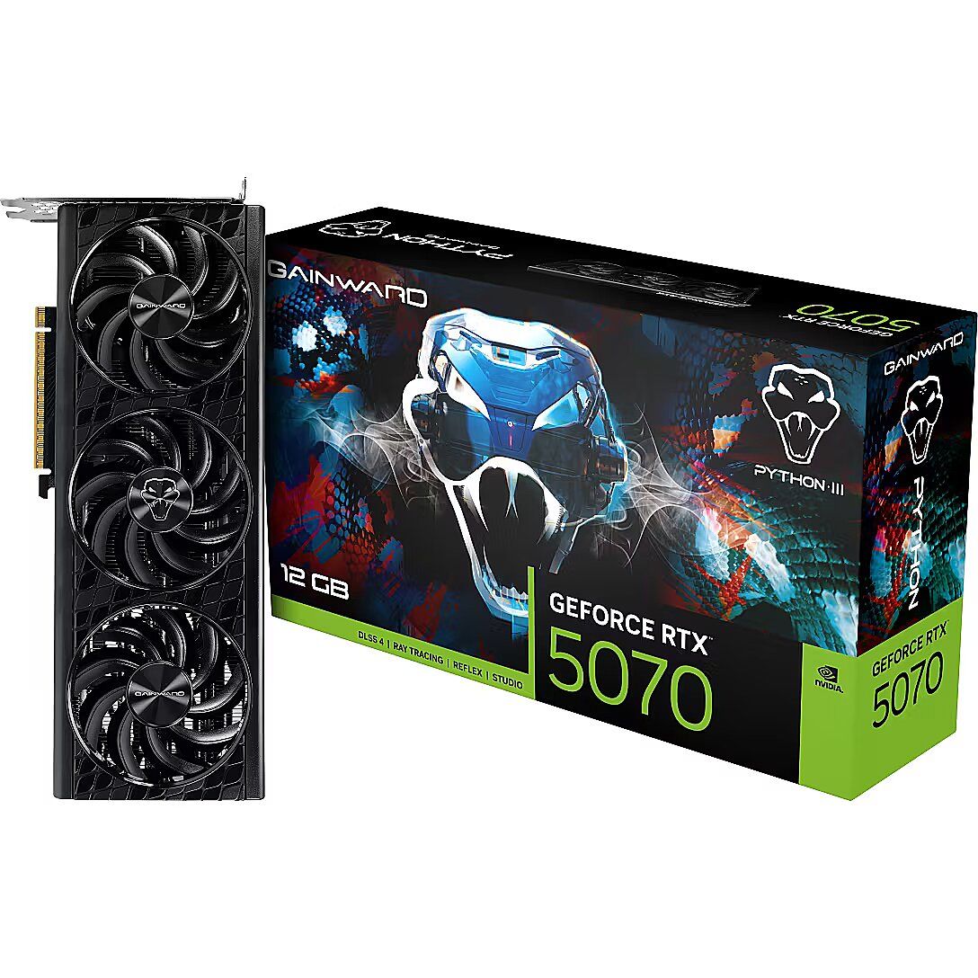Placa video GAINWARD GeForce RTX 5070 Python III 12 GB GDDR7 192 bit