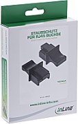 inLine Staub-Schutzkappe LAN RJ45, schwarz/black/noir