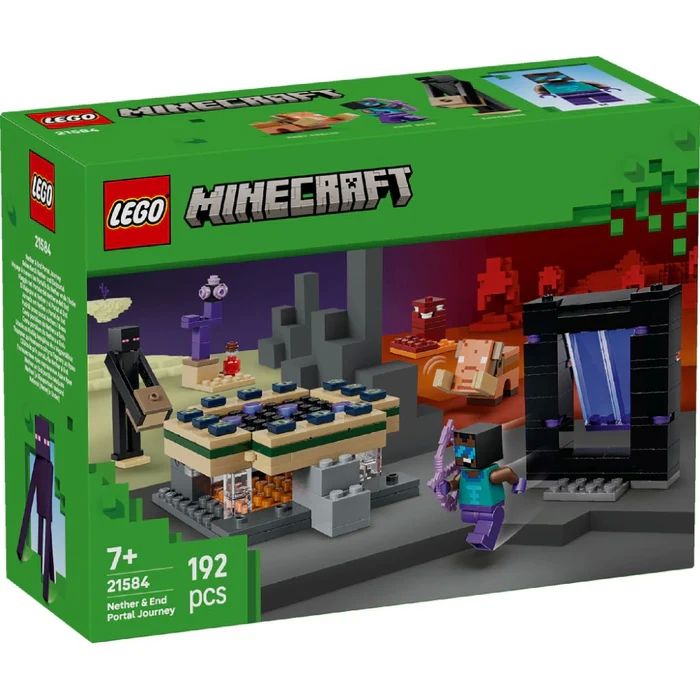 CALATORIE PRIN PORTALURILE NETHER SI END LEGO21584