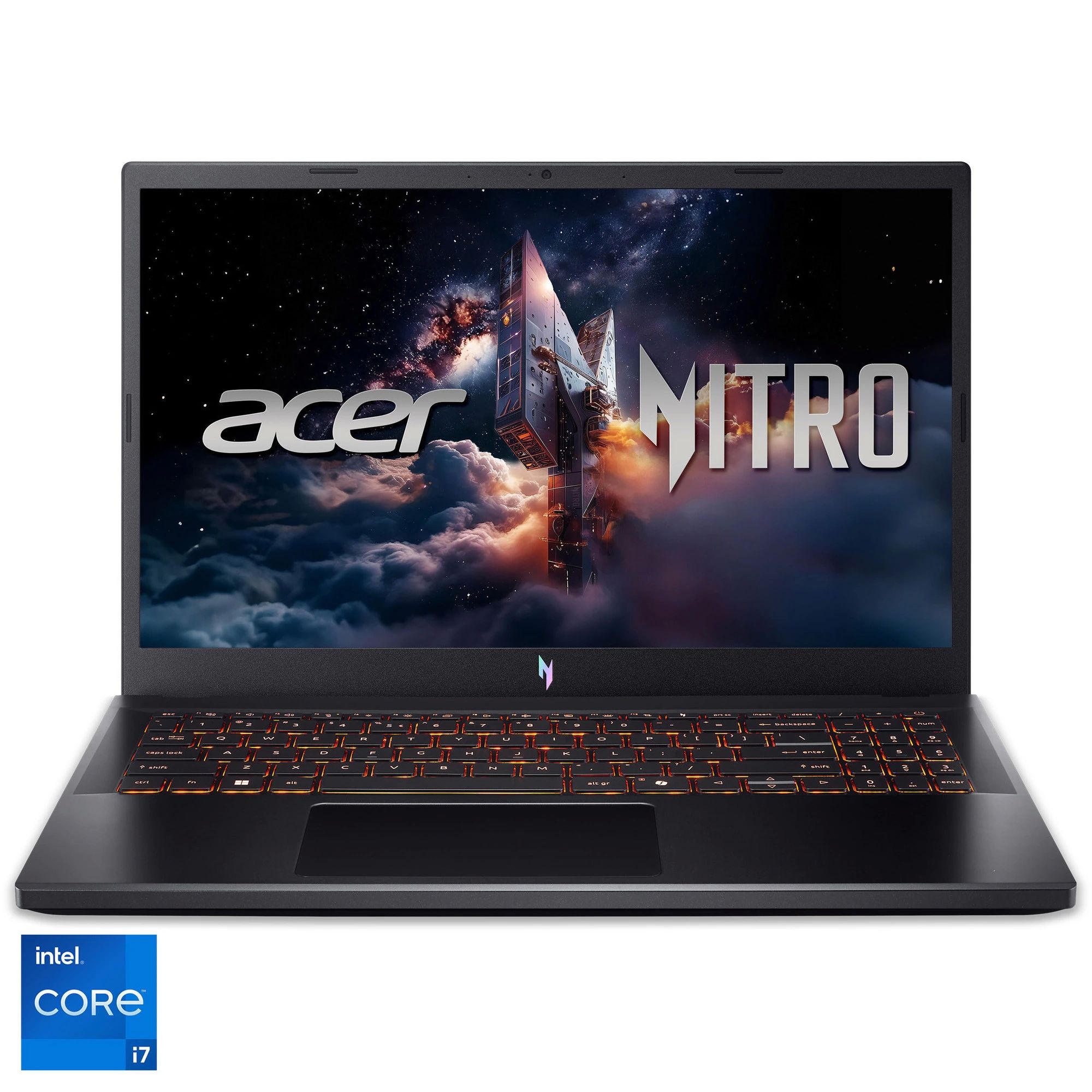 Laptop Acer ANV15-52 C5-210H, 15.6 inch 1920x1080, Intel Core 5 - 210H (8 C / 12 T, 2.2 GHz - 4.8 GHz, 12 MB cache, 28 W), 16 GB DDR5, 512 GB SSD, Nvidia GeForce RTX 3050, Free DOS, Tastatura International, Negru