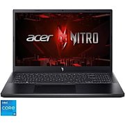 Laptop Acer ANV15-52 C5-210H, 15.6 inch 1920x1080, Intel Core 5 - 210H (8 C / 12 T, 2.2 GHz - 4.8 GHz, 12 MB cache, 28 W), 16 GB DDR5, 512 GB SSD, Nvidia GeForce RTX 3050, Free DOS, Tastatura International, Negru