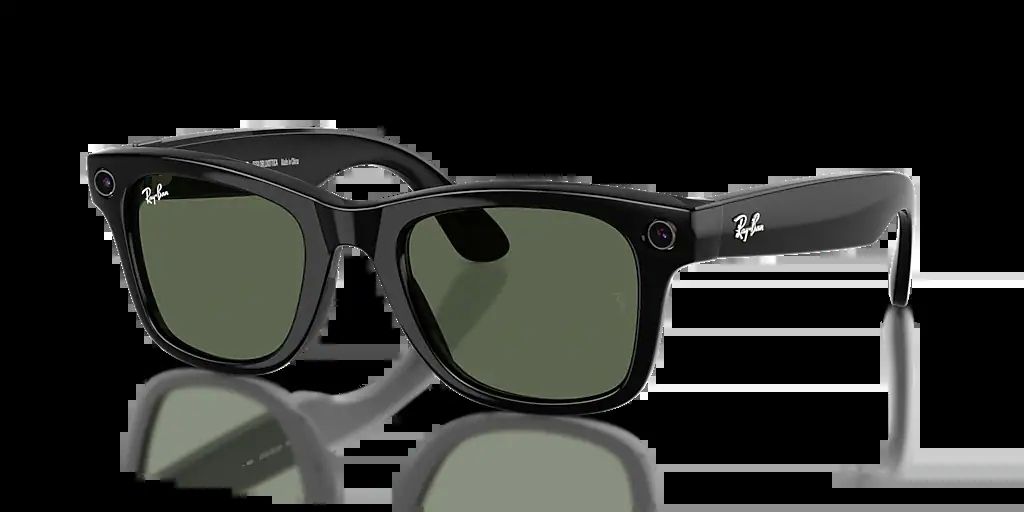 ORW4012 META WAYFARER High Bridge Fit - Shiny Black - G-15 Green