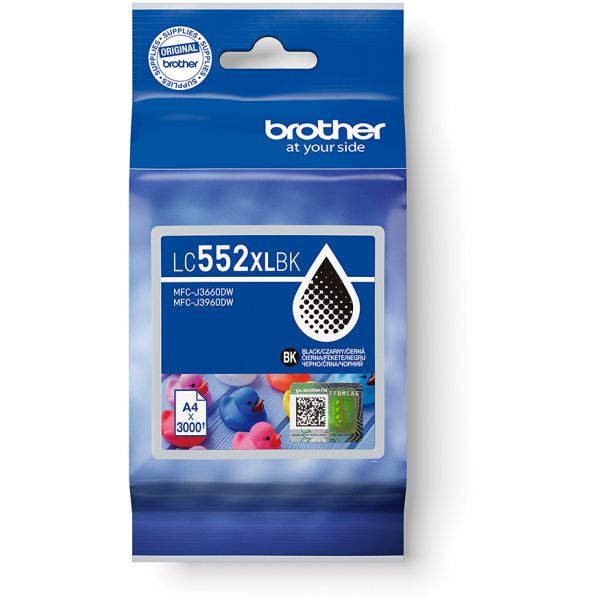 BROTHER LC552XLBK INK XL BLACK 3K