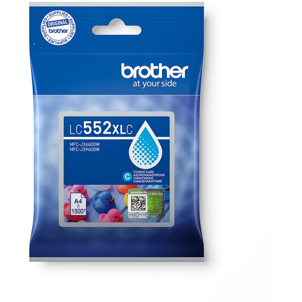 BROTHER LC552XLC INK XL CYAN 1.5K