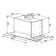 MAAN Helios 60 Touch under-cabinet extractor hood 595 m3/h  Black