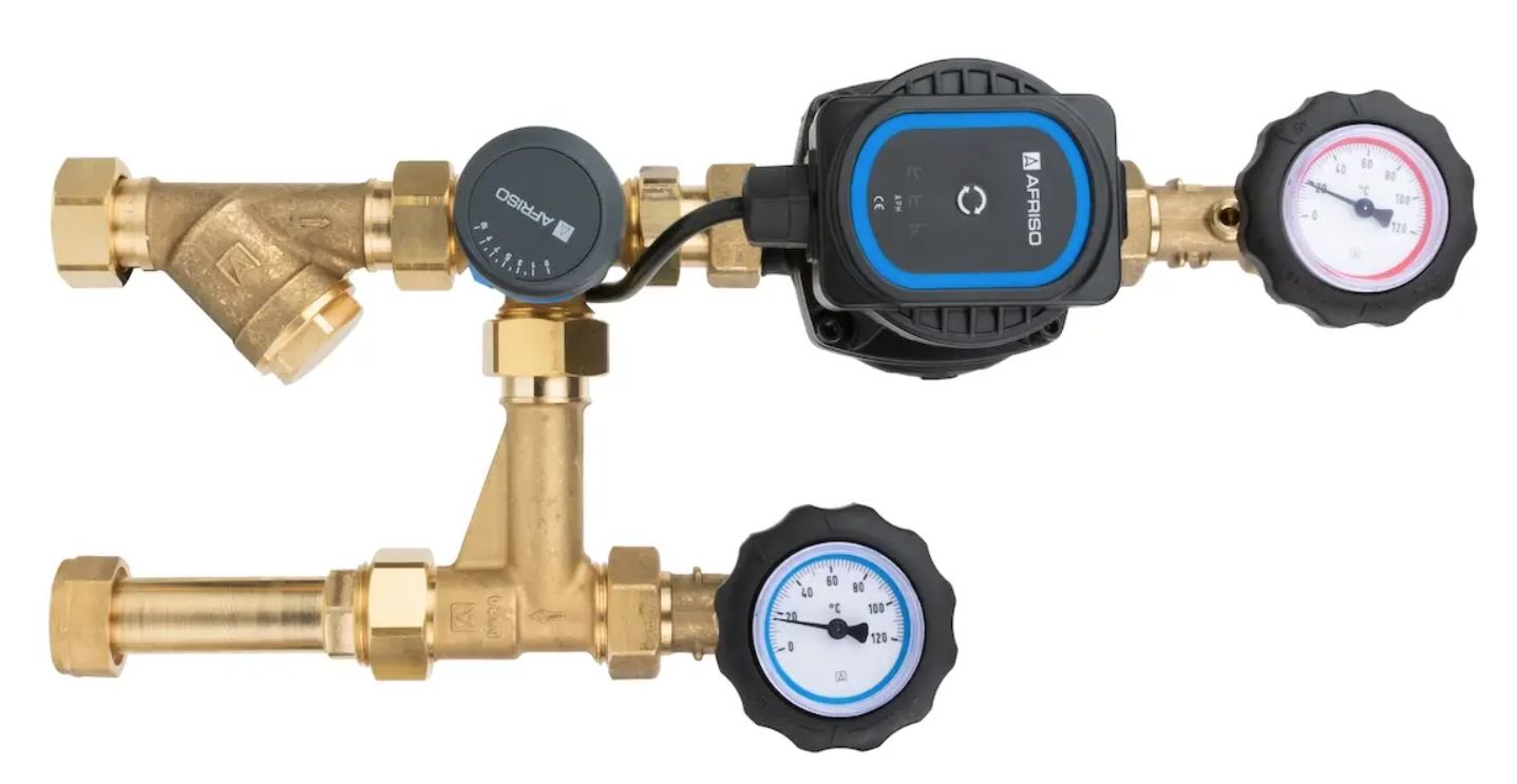 AFRISO 9099620 Grupă de pompe BPS 996 AP cu supapă de amestecare rotativă ARV 362 ProClick pompă APH 160