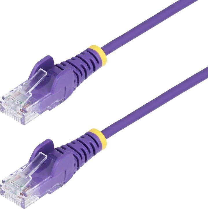 25CM PURPLE SLIM CAT6 CABLE/SLIM SNAGLESS RJ45 UTP PATCH CAB