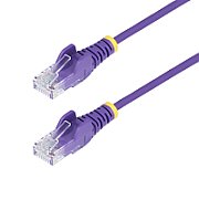 25CM PURPLE SLIM CAT6 CABLE/SLIM SNAGLESS RJ45 UTP PATCH CAB