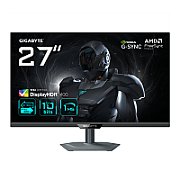 Monitor Gaming Gigabyte G27U EK, Panel Size: 27  SS IPS, Panel Backlight/Type: EDGE, Display Surface: Non-glare type, Color Saturation: 95% DCI-P3/ 122% sRGB, True Resolution: 3840 x 2160 (UHD), Brightness: 350 cd/m2 (TYP), Contrast Ratio(Max): 1000.1 TYP, Dynamic Contrast: Viewing Angle