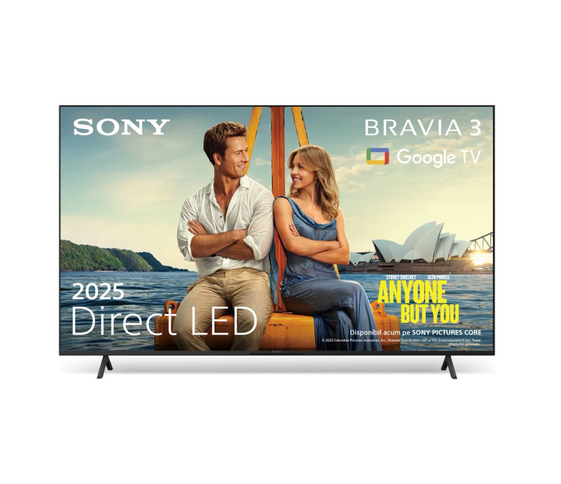 Televizor Sony BRAVIA 3 LED 75S39, 189 cm, Smart Google TV, 4K, Clasa E
